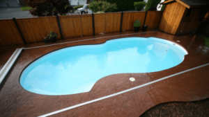 Inground swimming pool in Bloomington IN