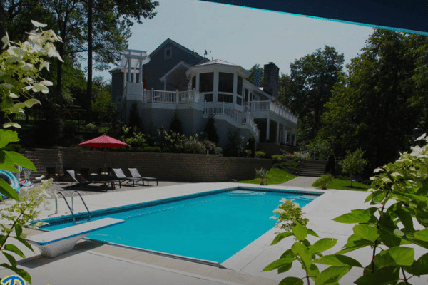 Inground fiberglass swimming pool Bloomington Indiana